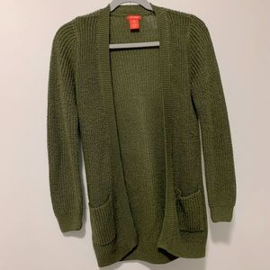 Joe Fresh Army Green Kids Large Cardigan